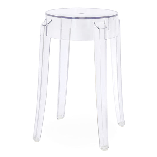 CHARLES GHOST LOW STOOL H.45 CRYSTA | Kartell